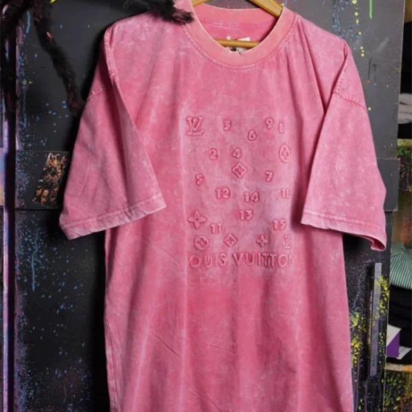 تی‌شرت دو نخ پنبه سنگشور صورتی